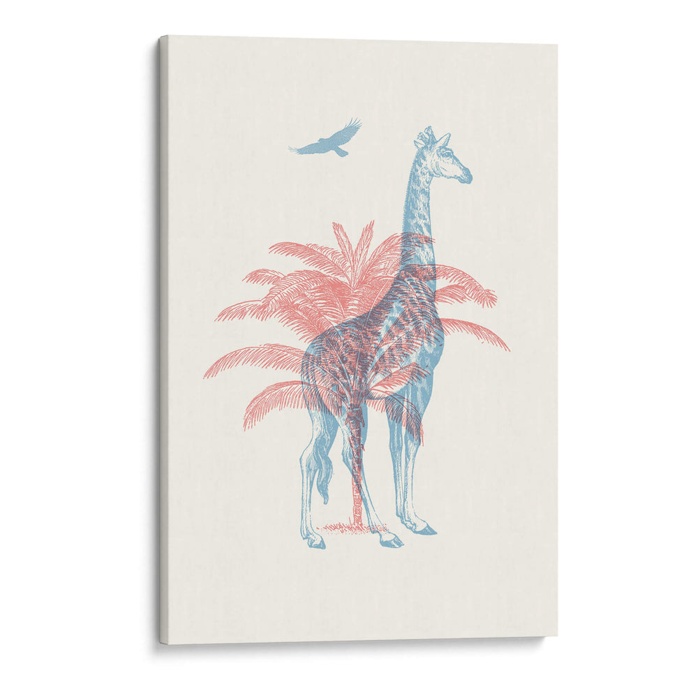 Jirafa 3D - Florent Bodart | Cuadro decorativo de Canvas Lab