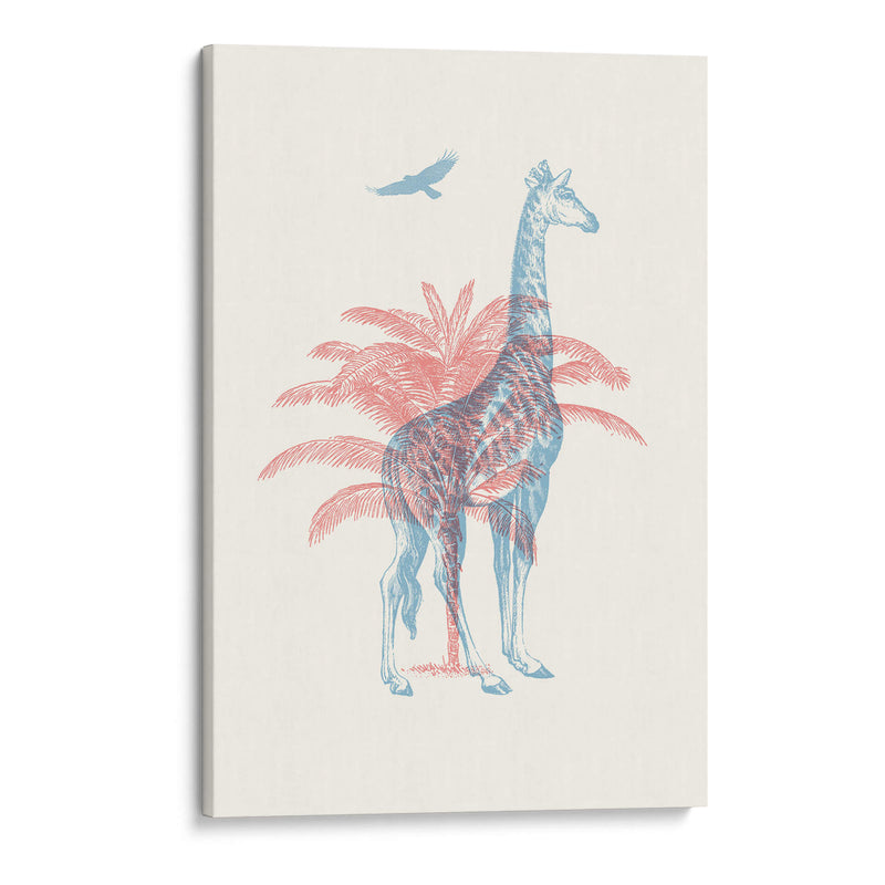 Jirafa 3D - Florent Bodart | Cuadro decorativo de Canvas Lab