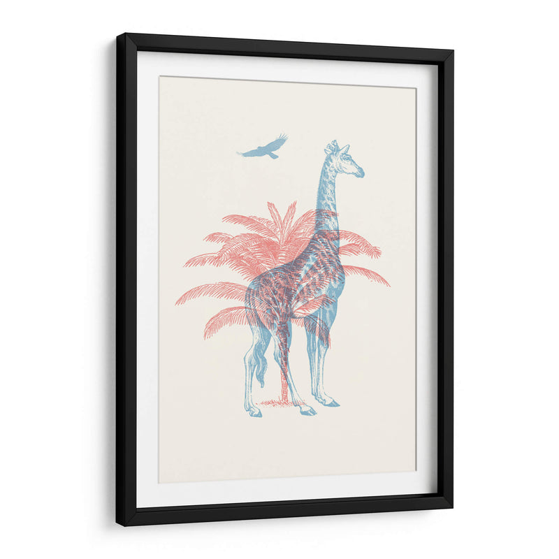 Jirafa 3D - Florent Bodart | Cuadro decorativo de Canvas Lab