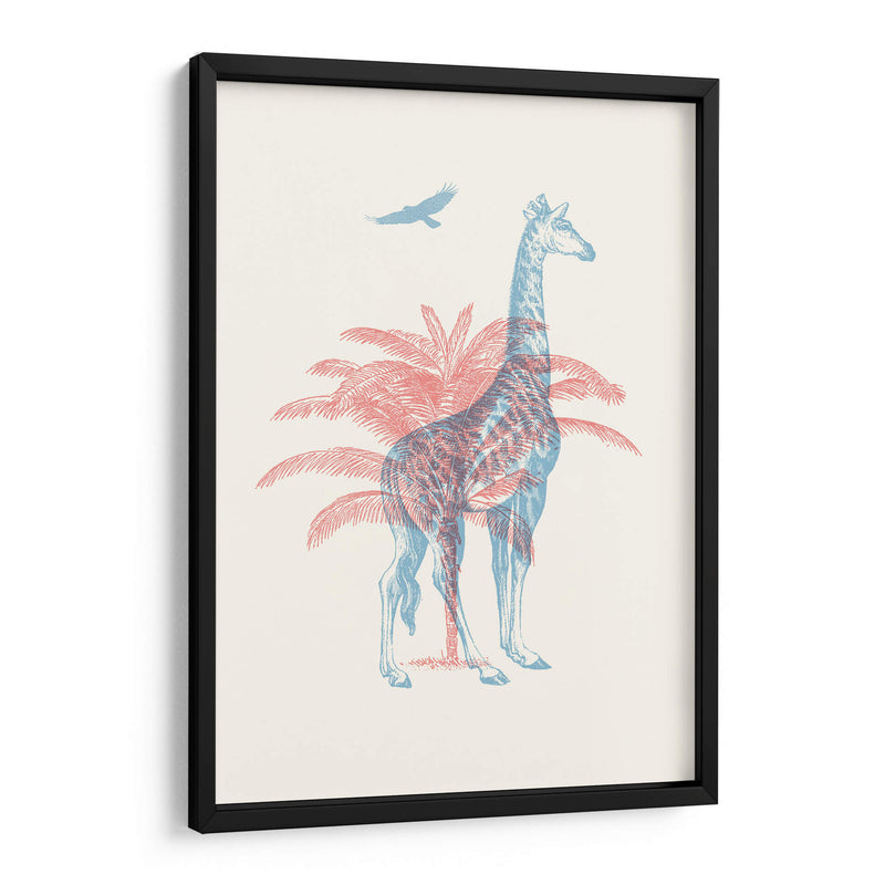 Jirafa 3D - Florent Bodart | Cuadro decorativo de Canvas Lab