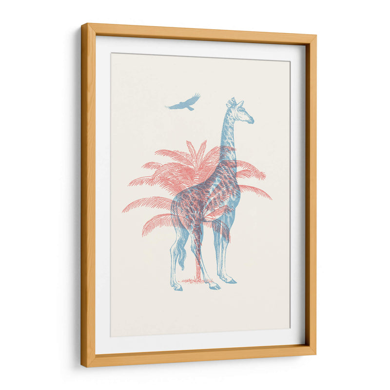 Jirafa 3D - Florent Bodart | Cuadro decorativo de Canvas Lab