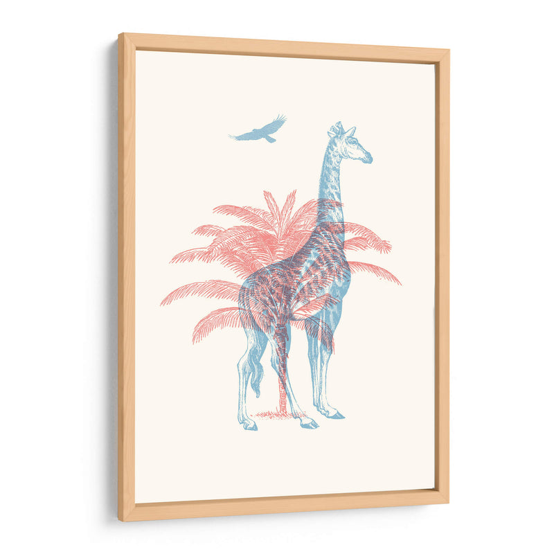 Jirafa 3D - Florent Bodart | Cuadro decorativo de Canvas Lab