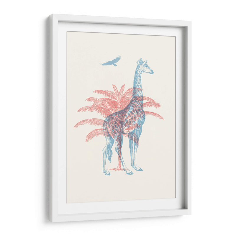 Jirafa 3D - Florent Bodart | Cuadro decorativo de Canvas Lab