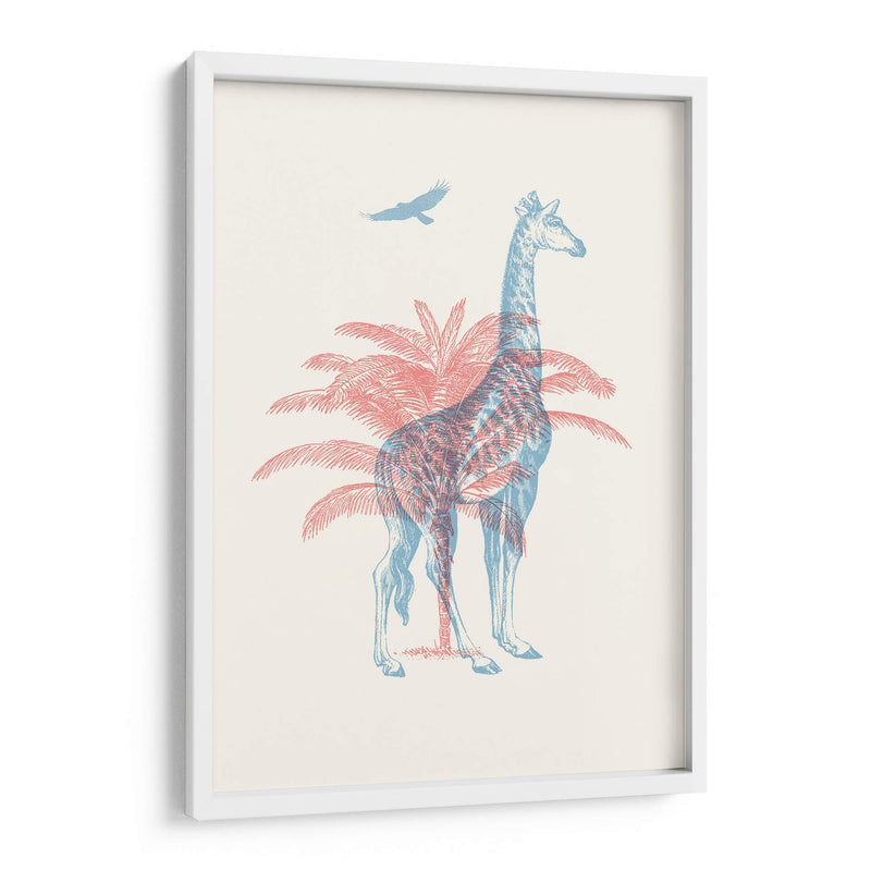 Jirafa 3D - Florent Bodart | Cuadro decorativo de Canvas Lab