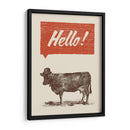 Hello! Says the Cow - Florent Bodart | Cuadro decorativo de Canvas Lab
