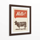 Hello! Says the Cow - Florent Bodart | Cuadro decorativo de Canvas Lab