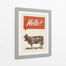 Hello! Says the Cow - Florent Bodart | Cuadro decorativo de Canvas Lab