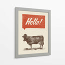 Hello! Says the Cow - Florent Bodart | Cuadro decorativo de Canvas Lab