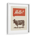 Hello! Says the Cow - Florent Bodart | Cuadro decorativo de Canvas Lab