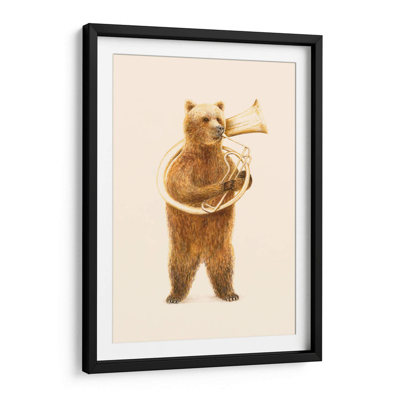 El oso y su helicón - Florent Bodart | Cuadro decorativo de Canvas Lab