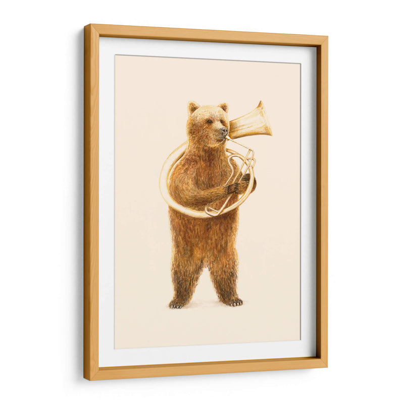 El oso y su helicón - Florent Bodart | Cuadro decorativo de Canvas Lab