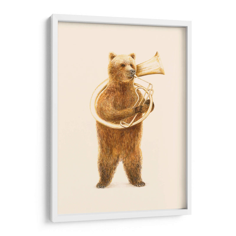 El oso y su helicón - Florent Bodart | Cuadro decorativo de Canvas Lab