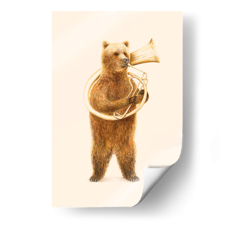 El oso y su helicón - Florent Bodart | Cuadro decorativo de Canvas Lab