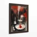 Tinta Roja y Negra 001 - DEA Digital Esoteric Art | Cuadro decorativo de Canvas Lab
