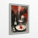 Tinta Roja y Negra 001 - DEA Digital Esoteric Art | Cuadro decorativo de Canvas Lab