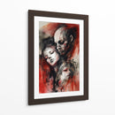 Tinta Roja y Negra 002 - DEA Digital Esoteric Art | Cuadro decorativo de Canvas Lab