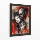 Tinta Roja y Negra 002 - DEA Digital Esoteric Art | Cuadro decorativo de Canvas Lab