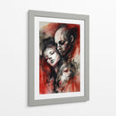 Tinta Roja y Negra 002 - DEA Digital Esoteric Art | Cuadro decorativo de Canvas Lab