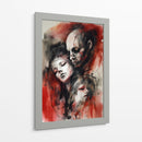 Tinta Roja y Negra 002 - DEA Digital Esoteric Art | Cuadro decorativo de Canvas Lab