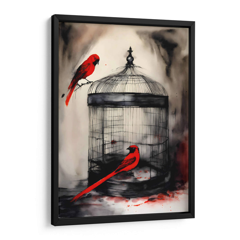 Tinta Roja y Negra 004 - DEA Digital Esoteric Art | Cuadro decorativo de Canvas Lab