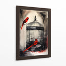 Tinta Roja y Negra 004 - DEA Digital Esoteric Art | Cuadro decorativo de Canvas Lab