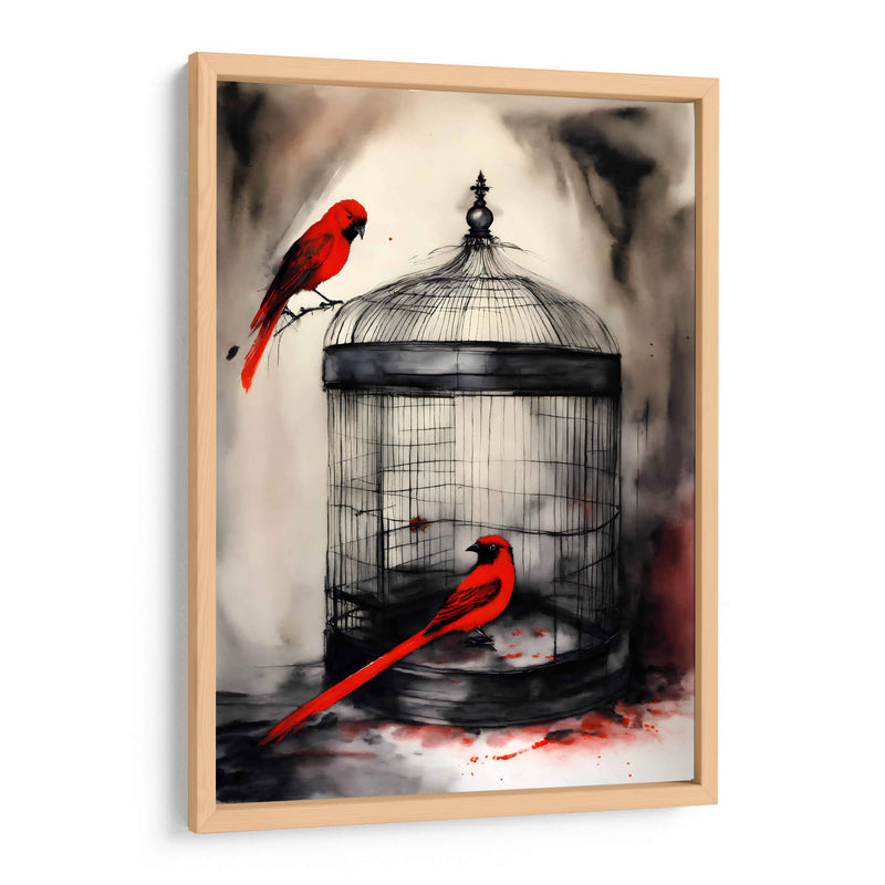 Tinta Roja y Negra 004 - DEA Digital Esoteric Art | Cuadro decorativo de Canvas Lab