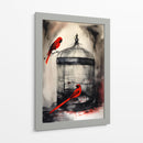 Tinta Roja y Negra 004 - DEA Digital Esoteric Art | Cuadro decorativo de Canvas Lab