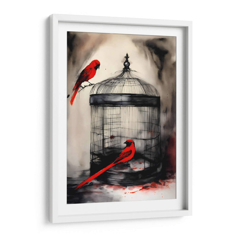 Tinta Roja y Negra 004 - DEA Digital Esoteric Art | Cuadro decorativo de Canvas Lab