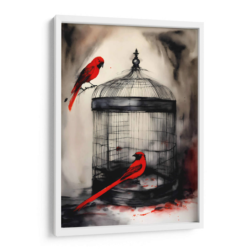 Tinta Roja y Negra 004 - DEA Digital Esoteric Art | Cuadro decorativo de Canvas Lab