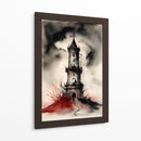 Tinta Roja y Negra 006 - DEA Digital Esoteric Art | Cuadro decorativo de Canvas Lab