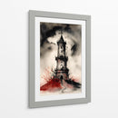 Tinta Roja y Negra 006 - DEA Digital Esoteric Art | Cuadro decorativo de Canvas Lab
