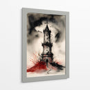 Tinta Roja y Negra 006 - DEA Digital Esoteric Art | Cuadro decorativo de Canvas Lab