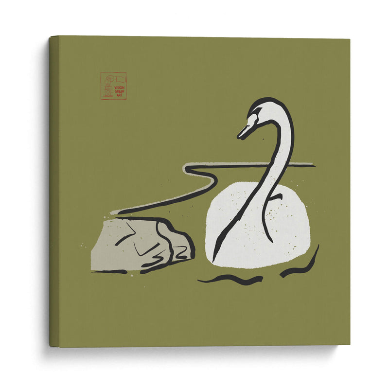 Cisne minimalista - Vision Grasp Art | Cuadro decorativo de Canvas Lab