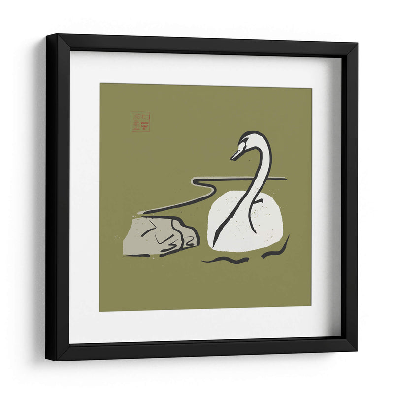Cisne minimalista - Vision Grasp Art | Cuadro decorativo de Canvas Lab