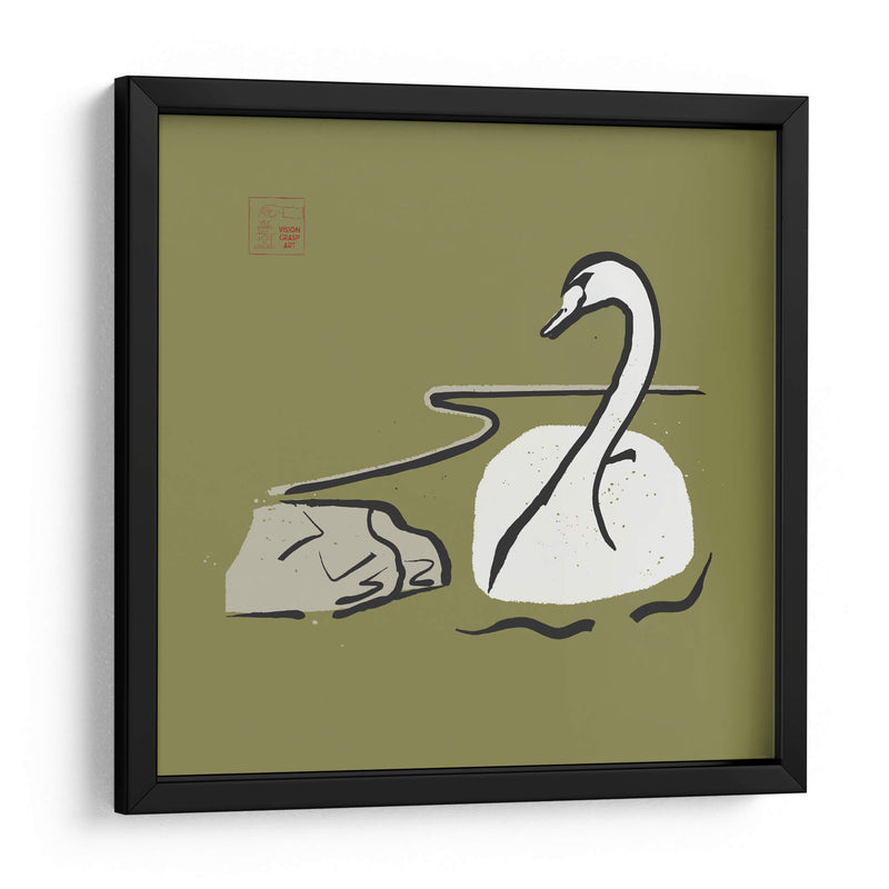Cisne minimalista - Vision Grasp Art | Cuadro decorativo de Canvas Lab
