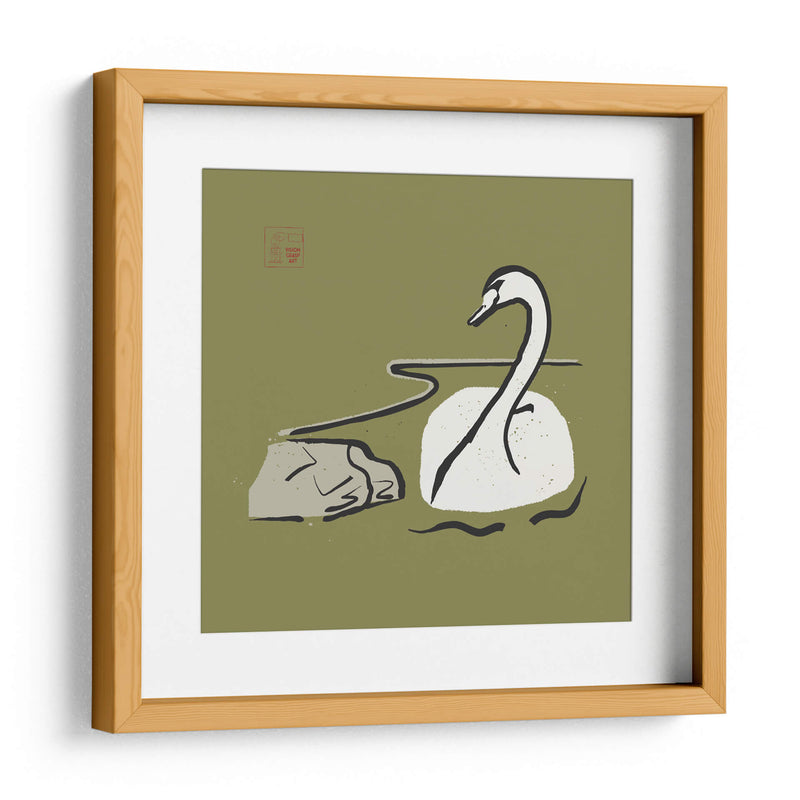 Cisne minimalista - Vision Grasp Art | Cuadro decorativo de Canvas Lab