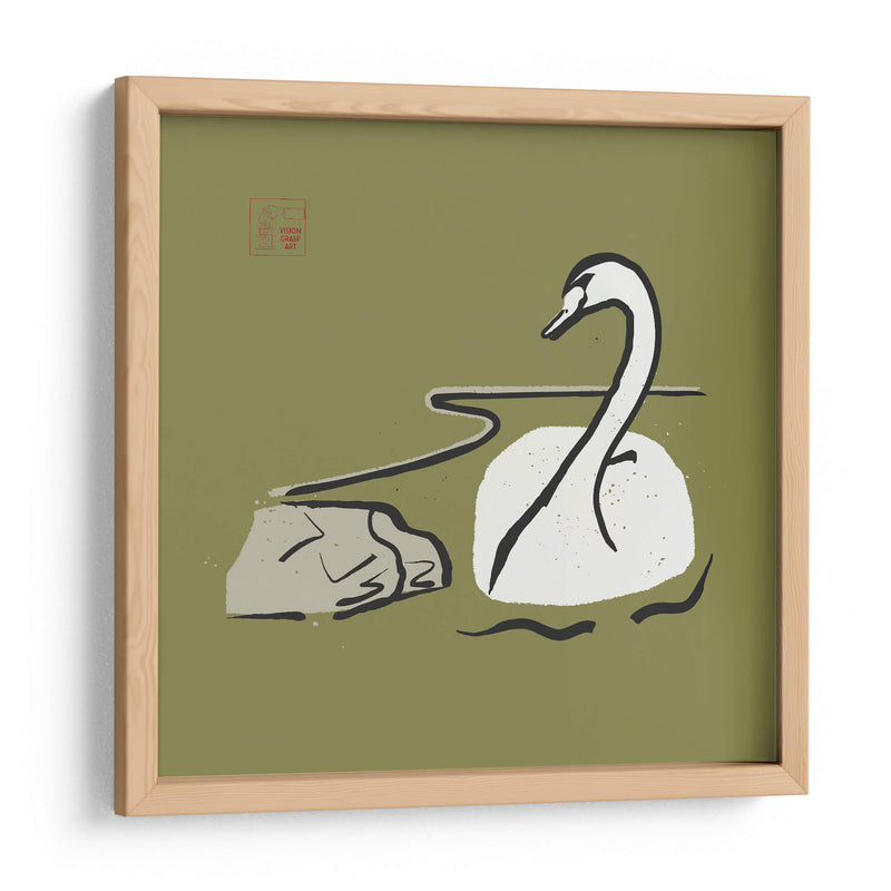 Cisne minimalista - Vision Grasp Art | Cuadro decorativo de Canvas Lab