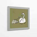 Cisne minimalista - Vision Grasp Art | Cuadro decorativo de Canvas Lab