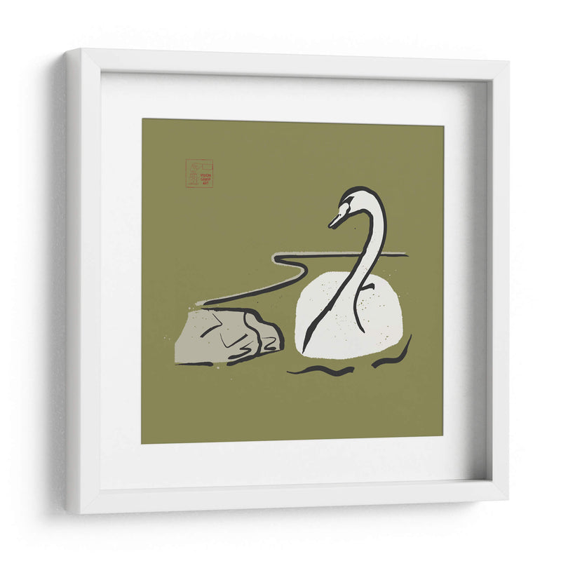 Cisne minimalista - Vision Grasp Art | Cuadro decorativo de Canvas Lab