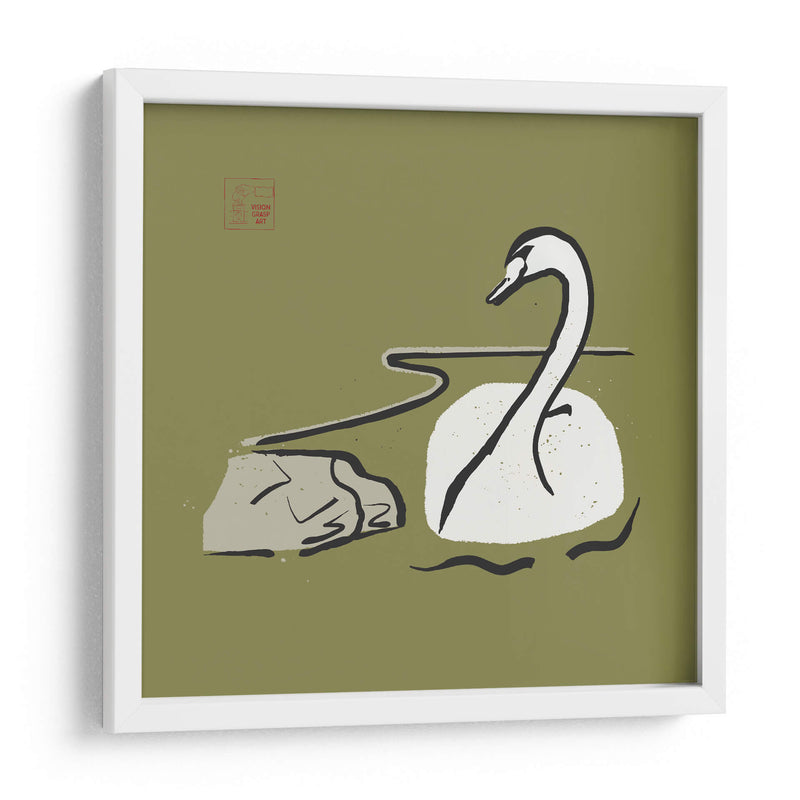 Cisne minimalista - Vision Grasp Art | Cuadro decorativo de Canvas Lab