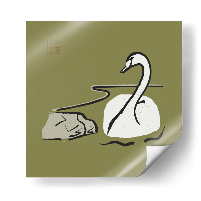 Cisne minimalista - Vision Grasp Art | Cuadro decorativo de Canvas Lab