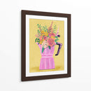 Cafetera espresso con flores - Raissa Oltmanns | Cuadro decorativo de Canvas Lab