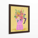 Cafetera espresso con flores - Raissa Oltmanns | Cuadro decorativo de Canvas Lab