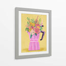 Cafetera espresso con flores - Raissa Oltmanns | Cuadro decorativo de Canvas Lab