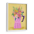 Cafetera espresso con flores - Raissa Oltmanns | Cuadro decorativo de Canvas Lab