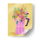 Cafetera espresso con flores - Raissa Oltmanns | Cuadro decorativo de Canvas Lab