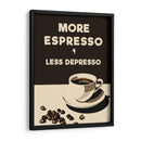 More Espresso - Less Depresso - Andreas Magnusson | Cuadro decorativo de Canvas Lab