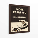 More Espresso - Less Depresso - Andreas Magnusson | Cuadro decorativo de Canvas Lab