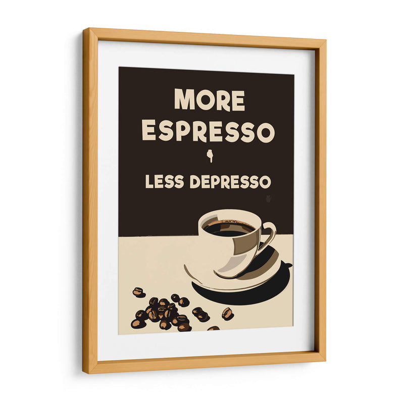 More Espresso - Less Depresso - Andreas Magnusson | Cuadro decorativo de Canvas Lab