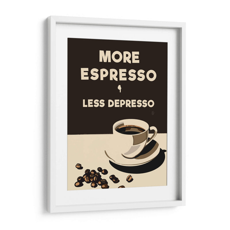 More Espresso - Less Depresso - Andreas Magnusson | Cuadro decorativo de Canvas Lab